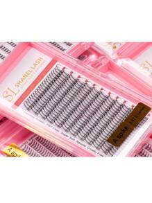 12 Rows 228PCS Premium A Shaped Spike Manga Clusters DIY Tail False Eyelashes 0.07 J D Curl 8-15mm Bottom Lash 6 7mm Natural Look Wispy Anime Cosplay Asian Style Individual False Eyelashes Extensions For Daily,Party,Makeup Tool