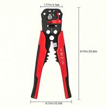 Professional Electrician's Automatic Wire Stripper - Multi-Function, 24-10AWG Range, Quick Peel & Cut Cable Crimping Tool With Non-Slip Grip For Home Improvement, Appliance Repair & Auto Maintenance, Electrician's, Manual Tools