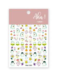 Autocollants pour ongles en forme de fleurs à cinq pétales, petites fleurs blanches, feuille décorative pour la manucure