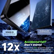 WSKEN Schutzfolie für Galaxy S25 ultra/S25+/S25 Plus/S24+Plus, HD Klar[Auto Dust-Elimination][Fingerabdruck Entsperrung] 9H Härte Schutzglas Displayschutz Folie Zubehör Kratzfest,Bläschenfrei,2 Stück