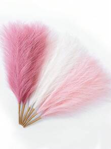 5pcs Faux Pampas Grass, Tall Artificial Pompous Grass, Large Fake Pompas Branches Plants Floor Vase Filler For Flower Arrangement Home Kitchen Boho Decor,Fall Decor,Autumn