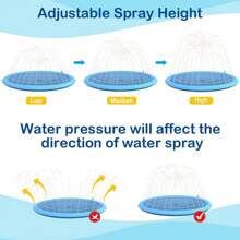 Extra Large Dog Pool Splash Pad - Heavy Duty PVC Pet Swimming Pool For Outdoor Play, Non-Slip Cooling Bath Tub For Big Dogs & Puppies, Summer Water Sprinkler Fun For Backyard, Garden & Kids