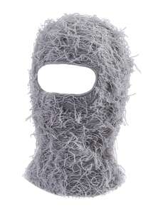 Balaclava Desgastada Máscara de Esqui Unissex - Balaclava Tricotada Máscara de Rosto Completo à Prova de Vento Desgastada Shiesty à Prova de Vento para Clima Frio