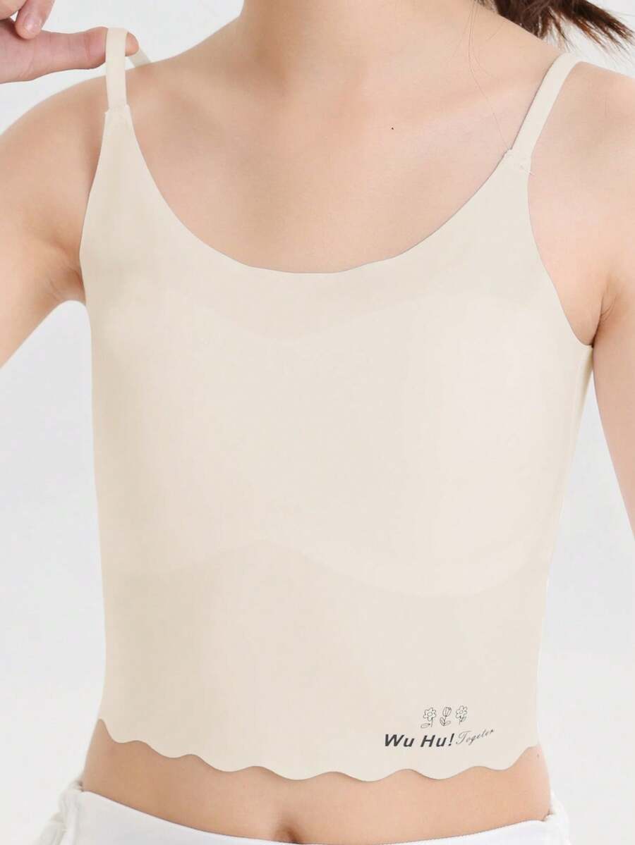Adolescent Girl Sports Bra, Casual Camisole Top For Primary And Middle School Students, Anti-Exposure Slip Prevention Design, Suitable For Summer