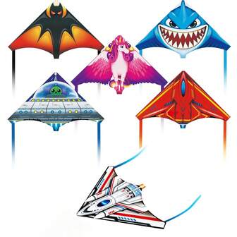 1 Pack Mini Kites, Finger Launcher Kite & Airplane Launcher, Flying Glider Plane Toys Easy To Fly For Party Beach Outdoor Games Gift,Christmas Stocking Party Favors Gifts