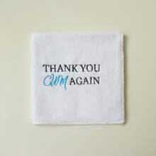 1pc, 12in Microfiber Embroided Letters Naughty Funny Wash Towel For Boyfriend Girlfriend Husband Wife Adult Humor Gift, Perfect For Valentine's Day Wedding Anniversary Day Gift White Elephant Exchange Gift Gag Gift Bachelor Bachelorette Party Supplies Bathroom Decor Summer Back To School
