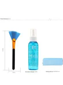 FB Fengbiao FB-QJT001 Reinigungsset: Reinigungsflüssigkeit, Mikrofasertuch, Bürste. Geeignet zum Reinigen und Staubschutz von Laptop, Computer-Tastatur, Digitalfotokamera-Display