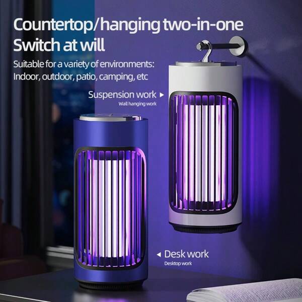 Neue tragbare, leise physikalische Moskito-Killer-Lampe, Heim-/Schlafzimmer-stille USB-aufladbare elektrische Moskitofallen-Lampe mit Nachtbeleuchtung