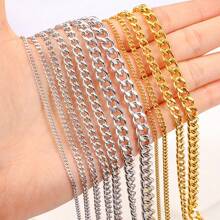 1 Meter 304 Stainless Steel NK Rice Chain Cuban Chain Decoration Chain DIY Necklace Bracelet Jewelry Accessories