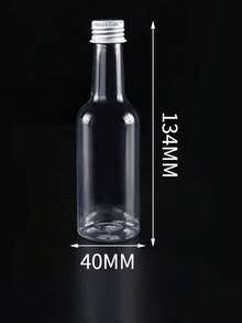 6pcs/100ml Mini Plastic Liquor Bottles With Cap And Funnel - Compact, Reusable And Leak-Proof Containers For Cocktail Parties, Weddings, And Gift Baskets - Includes Ginger And Hot Sauce Bottles