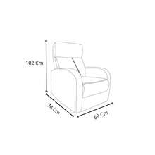 Sillón Reclinable Niza - Gris Claro - Ver 7