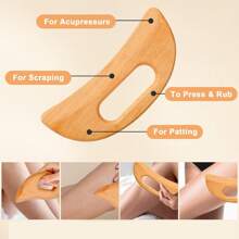 2Pcs Wooden Gua Sha Massage Tool Massager, Cellulite Massager Body Gua Sha Scraping Board Fo Relax Body, Muscle, Neck, Back Wooden Gua Sha Tools For Women And Men