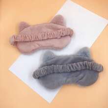 Breathable Soft Eye Mask, 2-Tone Couples Style Cat Design Sleep Mask