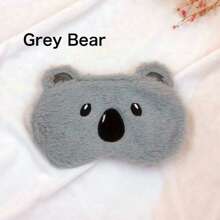 1pc Cute Plush Fox, Sloth, Bear Sleeping Eye Mask