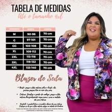 Plus Size Printed Blazer - 查看 3