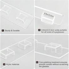 2pcs Acrylic Sunglasses Display Rack Various Glasses Office Home Decoration Glasses Storage Rack Holiday Party Gift