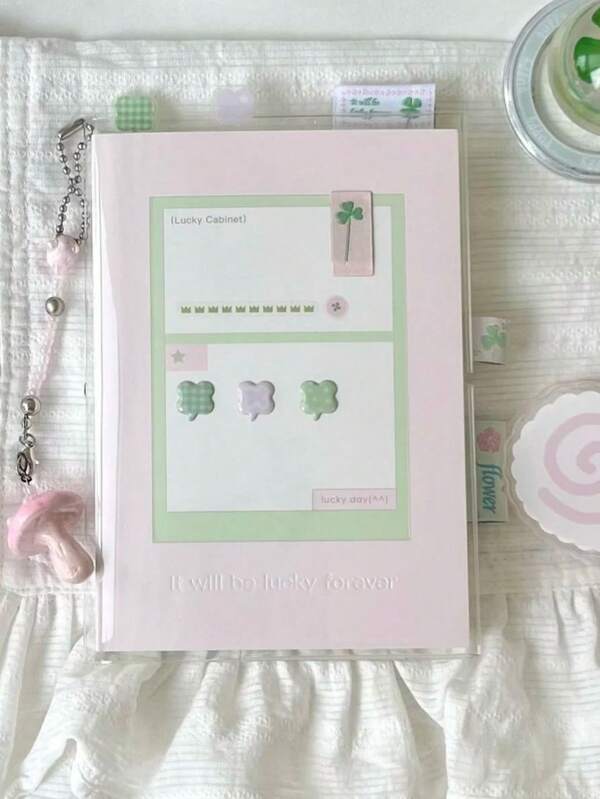 Lucky A6 Highly Attractive Handbook Student Plan Notebook Small Notebook Portable,School Supplies,Back To School