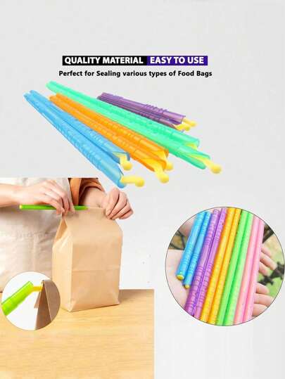 5/10/20/30pcs Reusable Food Sealing Clips Set, For Kitchen Storage, Suitable For Chip Bags And More Snack Packaging, Moisture-Proof And Leak-Proof. Kitchen Gadgets, Food Packaging Bag Sealing Set, Variety Of Sizes