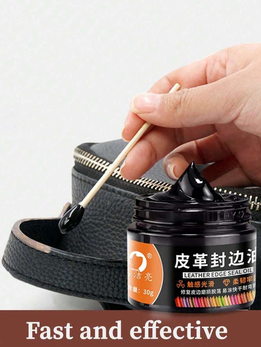 Black Leather Repair Paste, Leather Color Restoration Care, Suitable For Vinyl Furniture, Sofa, Car Seats, Shoes Leather Repair Kit - Restores Faded And Scratched Leather Sofa Color