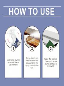 Jue-Fish 120ml Removedor de óxido de acero, removedor de óxido de acero inoxidable, agente de limpieza para grifos, manijas de puertas, baños, cocinas, lavabos, utensilios de cocina, eliminación de óxido altamente efectiva sin dañar los metales (envío aleatorio de modelos nuevos y antiguos)