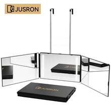 360°视角自剪发镜，高清防雾玻璃，母亲节礼物，个人护理镜，价格实惠，情人节礼物，廉价商品，旅行用品，旅行必备，房间装饰，情人节礼物，廉价小物，房间装饰，1美元商品，度假必备，女士礼物，卧室装饰，情人节礼物，99美分 - 黑色(With-LED) - 查看 1