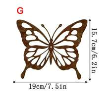 1 Stück rustikale Metall Schmetterling Statue, lebendiger und energiegeladener Schmetterling, Heimdekoration, Außengarten Dekoration, Outdoor Wandkunst, Muttertag, Abschlussgeschenk