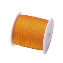 Corda de nylon de 50 m/rolo, tamanho 72, 0,8 mm, fio de nylon para tecelagem artesanal, para fabricação de joias, miçangas, acessórios para cordão de borla