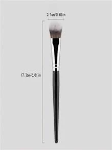 1pc Semi-Slope Multi-Functional Concealer Brush, Soft And Dense Bristles, Semi-Slope Design Fits The Skin Better, Strong Powder Pickup For Smooth And Natural Application, Can Be Used As Blush, Contour, And Concealer Brush, Suitable For Beginners And Makeup Learners