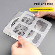 10PCS Disposable Floor Drain Sticker, Kitchen Sewer Blocking, Bathroom Toilet Block Hair Net, Self-Adhesive Insect-Resistant Floor Drain Sticker