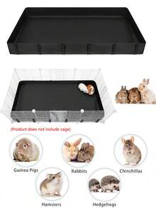 1pc Nylon Guinea Pig Cage Mat - Washable, Non-Slip, Dust-Proof Small Animal Bedding - Easy To Clean Pet Habitat Accessory, Suitable For Rabbits, Cats And Small Pets - Multicolor - View 8