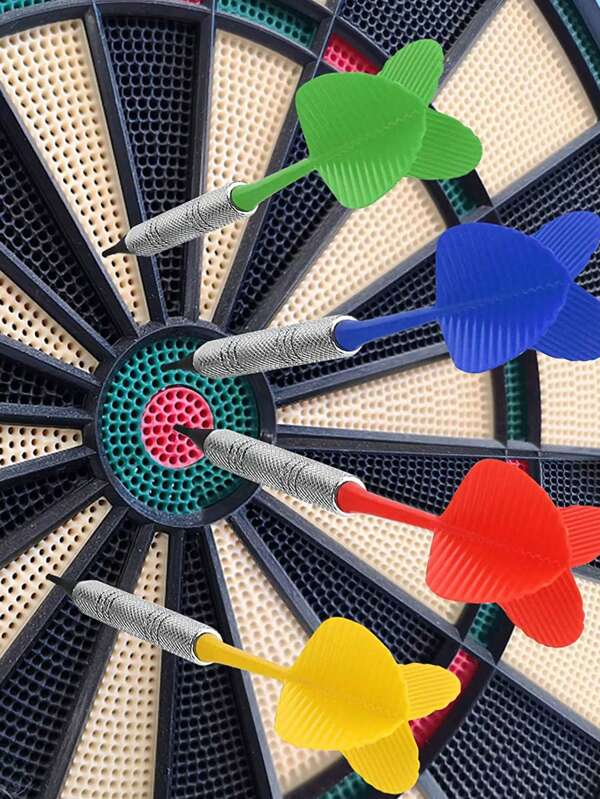 112 pièces Darts Souples de Sécurité Decathlon de 14g, 12 jeux de fléchettes électroniques intégrées pour les loisirs