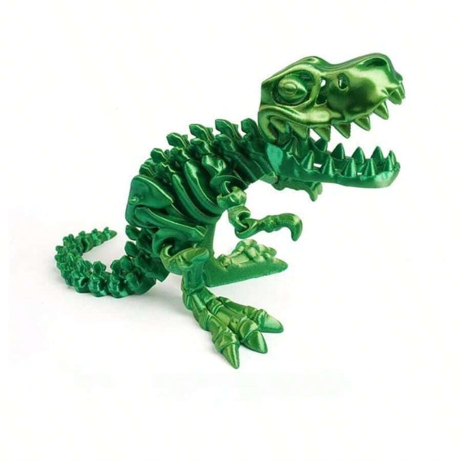 1 pieza de 17cm Figura de esqueleto de Tiranosaurio Rex impreso en 3D en múltiples colores a elegir, adorno o figura impresa en 3D de Tiranosaurio Rex, ideal como regalo de cumpleaños o juguete artesanal