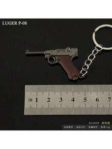 Mini Zinc Alloy Keychain Submachine Gun Keychain Boyfriend Husband Birthday Gift - Gun - View 5