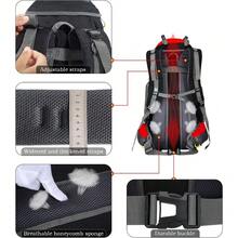 70L Backpack Trekking Camping Travel Hiking Large Rucksack For Men Women - Red - View 5