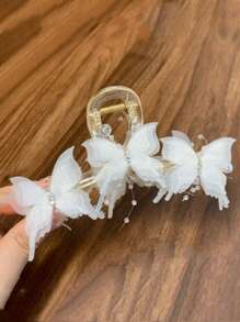 1 buc femei elegante din dantelă plasă fluture clip, accesoriu de păr elegant de înaltă calitate gheare de păr gheare agrafe agrafe de păr agrafe de păr maxilar agrafe cleme de păr păr ambreiaj agrafe de păr prinzător de păr