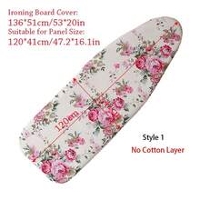 Durable Ironing Board Cloth New Heavy Heat Resistant Thickened Ironing Board Cover Pad Universal Laundry Supplies Printed Padded
