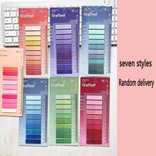 1400/1000/200 Pieces, Sticky Labels, Page Number Markers, Sticky Notes, Colorful Translucent Writable Reusable Bookmark Labels, Beautiful Ribbon Index Labels, European And American Retro Color PET Transparent Sticky Notes Index Notes, Waterproof Self-Adhesive Translucent Notepad, Transparent Stickers For Book Annotations School Office,School Supplies,Back To School