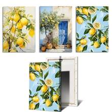 1pc/3PCS Wall Arts Posters Botanical Decorative Art Classic Modern Fruit Canvas Wall Art Set, Frameless Vertical Posters, Suitable For Home Offices, Bedrooms, Bathrooms, Kitchens, Classrooms - Indoor Landscape Themed Art Prints, Office Art Fruit Pattern Decorative Art Decoration, Wall Art Decoration Frameless/ With A Frame Coastal Decor Coastal Decor Beach Decor ,Wall Art With Frame