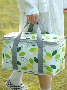 1 pièce Sac fourre-tout isotherme pour pique-nique - Matériau imperméable, panier de rangement multifonctionnel pour l'extérieur, les voyages et le camping, convient pour les pique-niques, le camping, les voyages, les fêtes et les festivals
