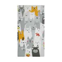 2pc Cartoon Funny Cats 2 Pcs Towel Soft Washcloth Hand Towel For Bathroom Home Decor