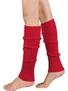 Leg Warmers For Women - Leg Warmers 80s Ribbed Knitted Long Socks For Party Sports