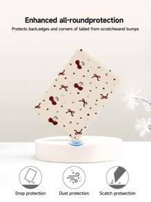 1pc Cherry Blossom Bow Design Cover Case For Kindle NK 11/Kindle Paperwhite 5/Kindle 2024, With Auto Wake/Sleep Feature, Slim And Convenient, Romantic Gift