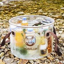 1PC 20L Portable PVC Water Storage Bucket - Folding Wash Basin, Ideal For Camping, Fishing, Hiking, Boating, Travel & Outdoor Gardening, Collapsible Bucket, Camping Water Storage Container - Multicolor - View 8