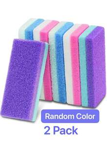 4 Packs Foot Pumice Stone For Feet Callus Remover, 2/1 Pc Pedicure Tools For Feet, Foot Exfoliator And Foot Scrubber Dead Skin Remover Cracked Heel Repair - Multicolor - View 2