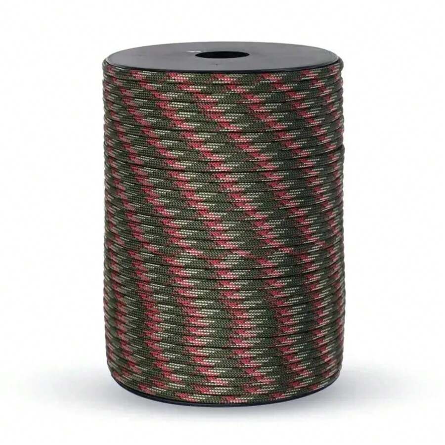 Cuerda de paracord de 9 núcleos estándar militar de 100m 550, cuerda de paracaídas de 4mm para exteriores, supervivencia, paraguas, tienda, correa de camping - color - Ver 1