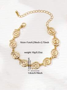 1pc Fashionable Symbol Design Delicate Bracelet, Elegant & Versatile Alloy Jewelry For Women, Suitable For Daily Wear