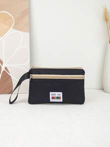 New Lightweight & Fashionable Clutch Bag, Versatile Daily Commute Phone Bag, Travel Organizer - Black - View 6