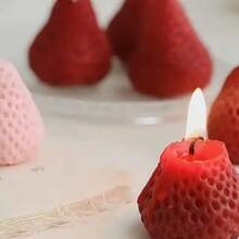 Fruit Scented Candles Charming Innovative Cheese Strawberry Banana Pear Peach Fruit Candles Home Decoration Scented Candles Fruit Scented Candles Handmade Gifts Cheese Ugly Orange Photo Props Home Decoration Gifts Valentine's Day Accompanying Gifts Birthday Candles Halloween Christmas Anniversaries Weddings And Other Occasions