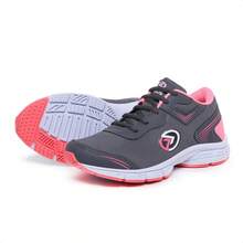 Kit 3 Pairs Women's Tennis Shoes Walking Gym Training Bodybuilding Crossfit Bike Sports - 黑灰石墨色 - 查看 5