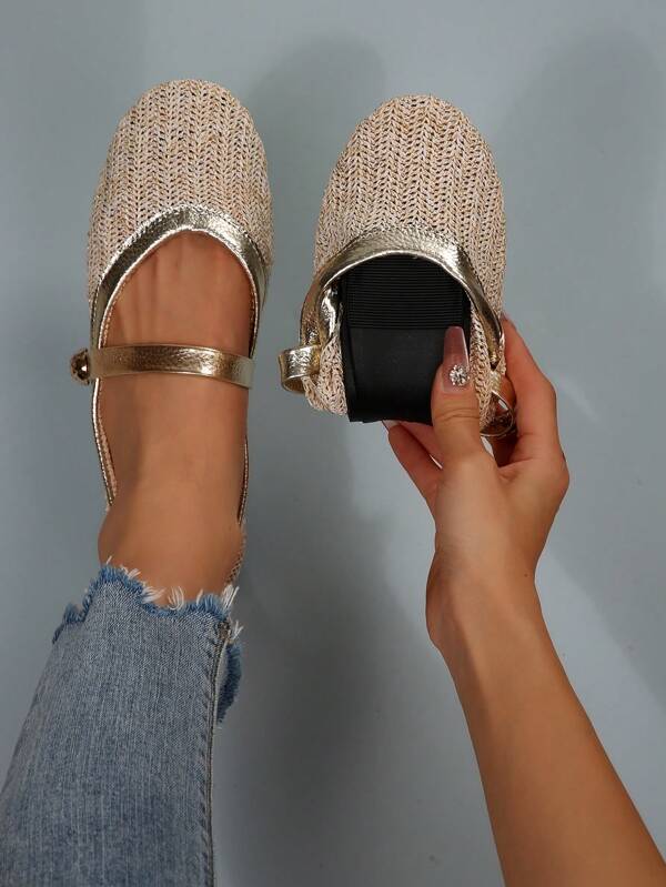 Bailarinas de mujer con puntera redonda, nueva, plana, con cierre, transpirable, suela suave, cómoda, ligera, de moda para baile, zapatos tipo Mary Jane
